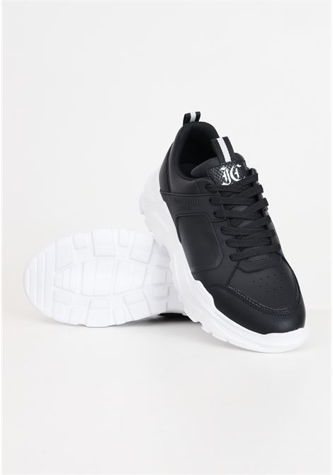Sneakers da uomo nere con dettagli in bianco JUST CAVALLI | 76QA3SL9ZP400899